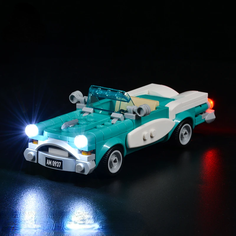 No Model Led Light Kit for 40448 Vintage Convertible Classic Cars