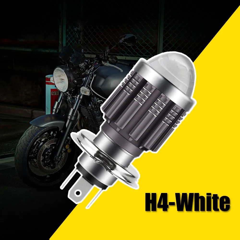 

10000Lm H4 LED Moto H6 BA20D LED Motorcycle Headlight Bulbs CSP Lens White Yellow Hi Lo Lamp Scooter Accessories Fog Lights 12V