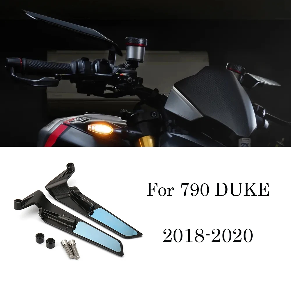 

For 790 DUKE 2018-2020 Motorcycle Stealth Mirrors Wind Wing Rear View Mirror Sports Wing Mirrors Accessorie