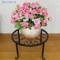 【ZYAA-1】Metal Potted Plant Stands Duty Rustproof Iron Round Flower Pot Stands Plant Holder Support Rack Plant Stand Rack - Image 4