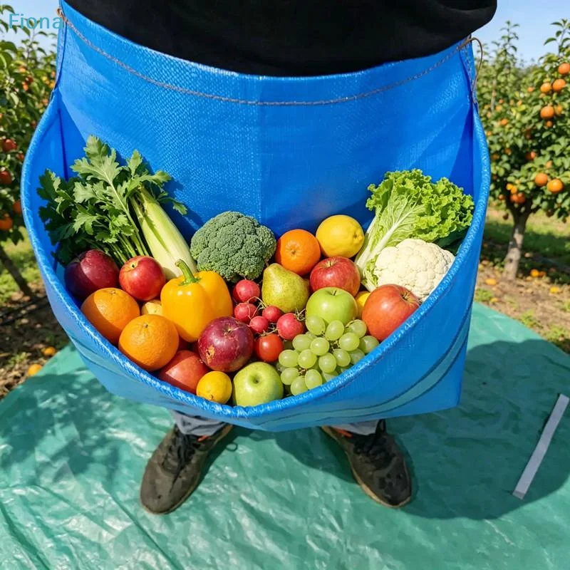 ✔Fruit Picking Apron Harvest Bag,Large Capacity Wearable Garden Harvesting Pouch for Vegetables,Fruits and Gardening