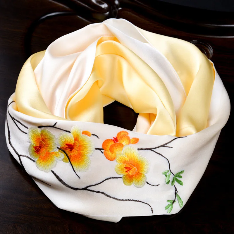 Suzhou Scarf Female Spring and Autumn All-Match Embroidery Gift Mother Embroidered Shawl