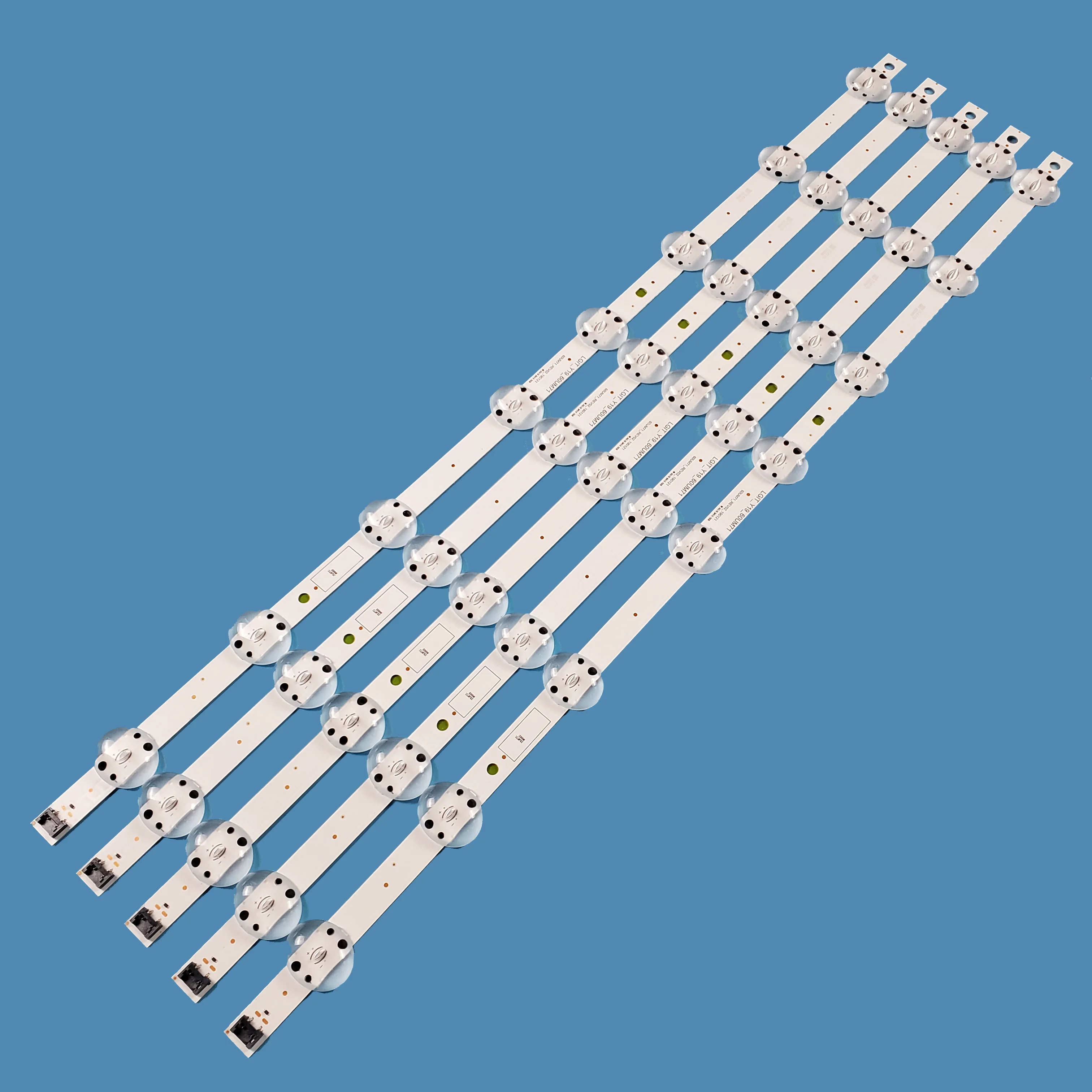 แถบไฟ LED แบ็คไลท์สำหรับ LG LGIT_Y19_60UM71/60UM71_Rev สาย LED สำหรับ60UM7100 60UM7100 UM6900DU อัจฉริยะ5ชิ้น/เซ็ต