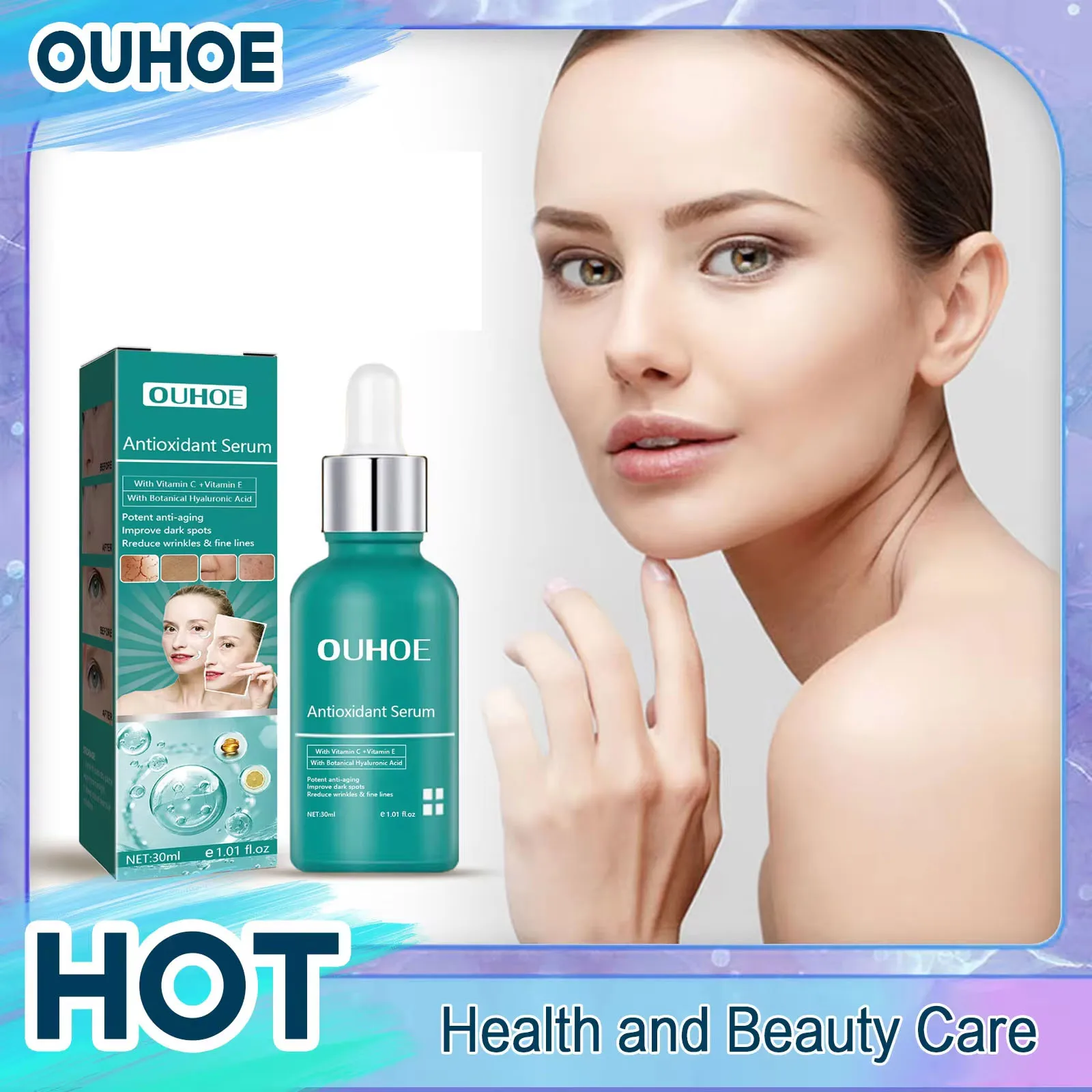 

Moisturizing Anti Wrinkle Serum Lifting Fine Lines Hydrating Nourish Removing Dullness Firming Whiten Smooth Delay Aging Essence