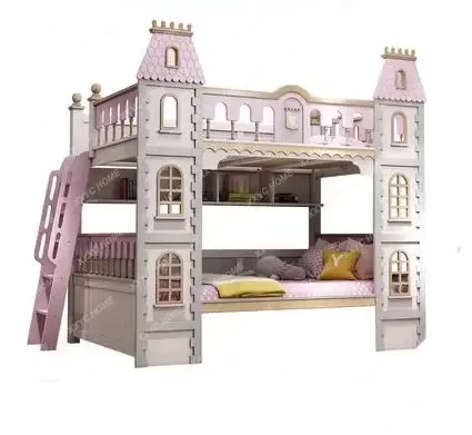 

Детская кровать Dream Princess Castle Tree House, широкая кровать из массива дерева, для детей, двухъярусная кровать для детей