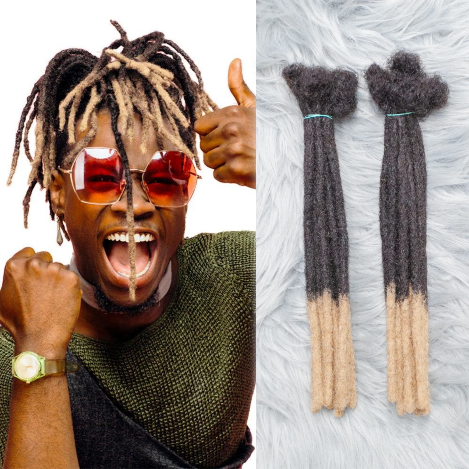 

10 прядей 10-дюймовые бразильские человеческие волосы, дреды, Loc Extensions, странные прямые оптовые вязанные крючком косы, наращивание волос Remy