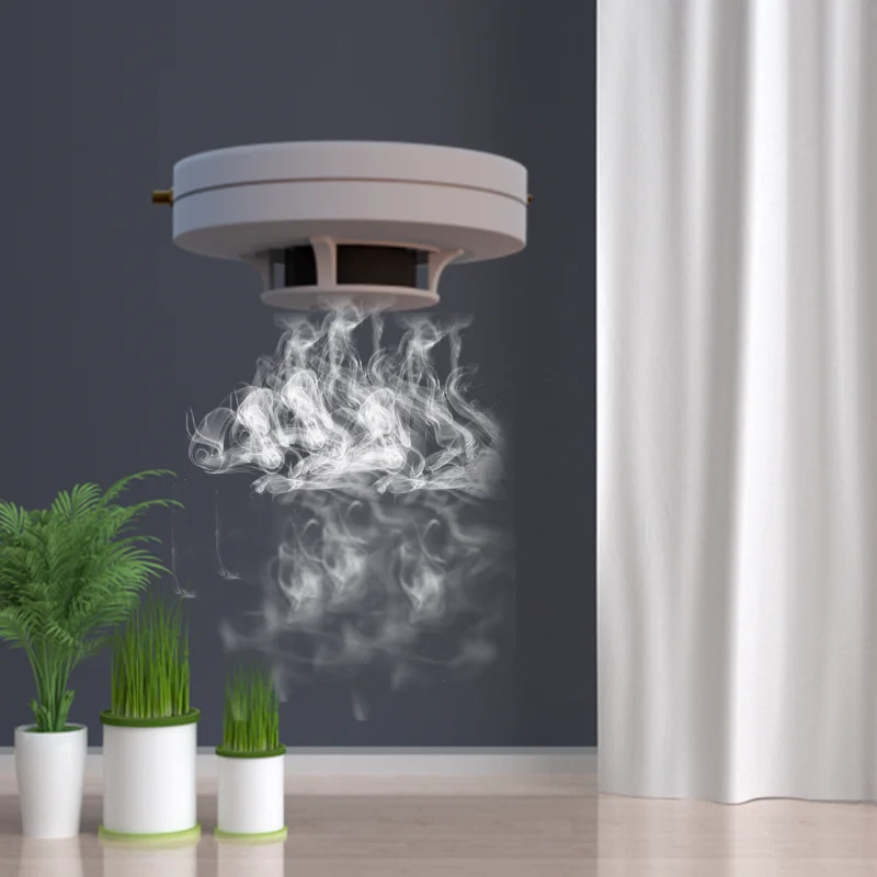 AC102 Factory Priced LoRaWAN Alarm Sensor IoT Platform Wireless WiFi Fire & Smoke Detector