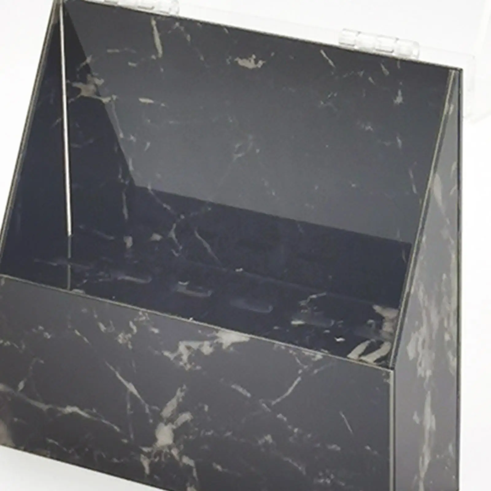 رف عرض حامل ملاقط الرموش من الأكريليك الفاخر مع غطاء مقاوم للغبار