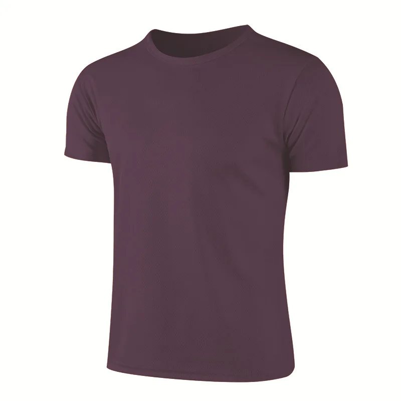 Veelkleurig sneldrogend sport-T-shirt met korte mouwen Gym Jerseys Fitnessshirt Trainer Running T-shirt Ademende sportkleding voor heren