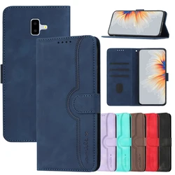 Flip Cases For Samsung Galaxy J4 J6+ Cover on For J7 J3 J5 Pro 2017 2018 2016 J320 Magnetic Stand Phones Protective Wallet Shell