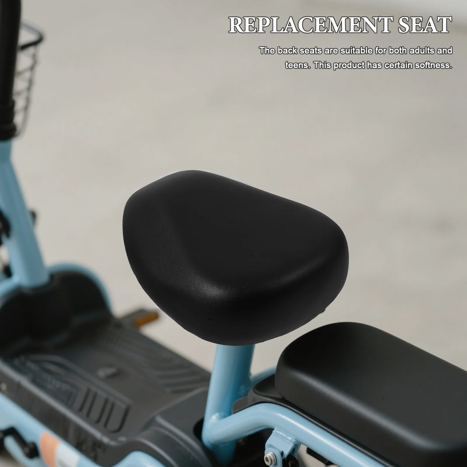 Oversized Thick Electric Bicycle Seat Pad Comfortable Stable Replacement Easy to Clean for Various Models Long Rides