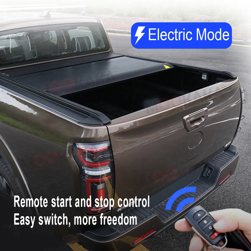 Peças de modificação para picapes: Tampas de caçamba para Isuzu D-MAX Dmax, capa retrátil para caçamba, cobertura de caixa traseira com persiana enrolável.