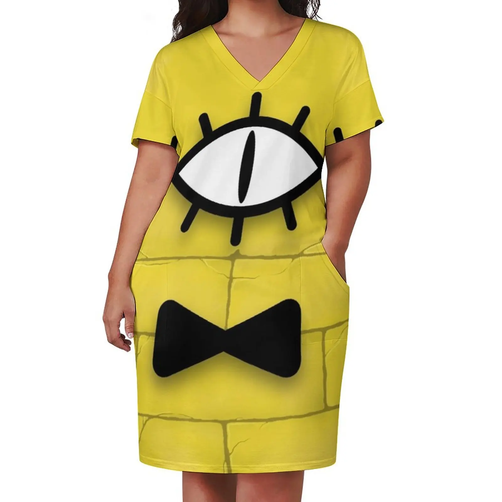 Bill Cipher Loose Pocket Dress sexy dress elegant party dress for women 2024 Bride dresses Women