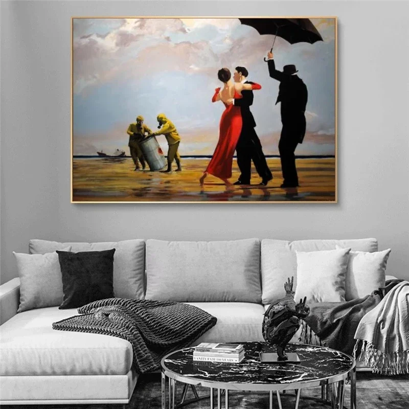 Dancing Edward Hopper Canvas Paintings Abstract Street Art Canvas Posters And Prints Modern Graffiti Wall Art Picture Home Decor