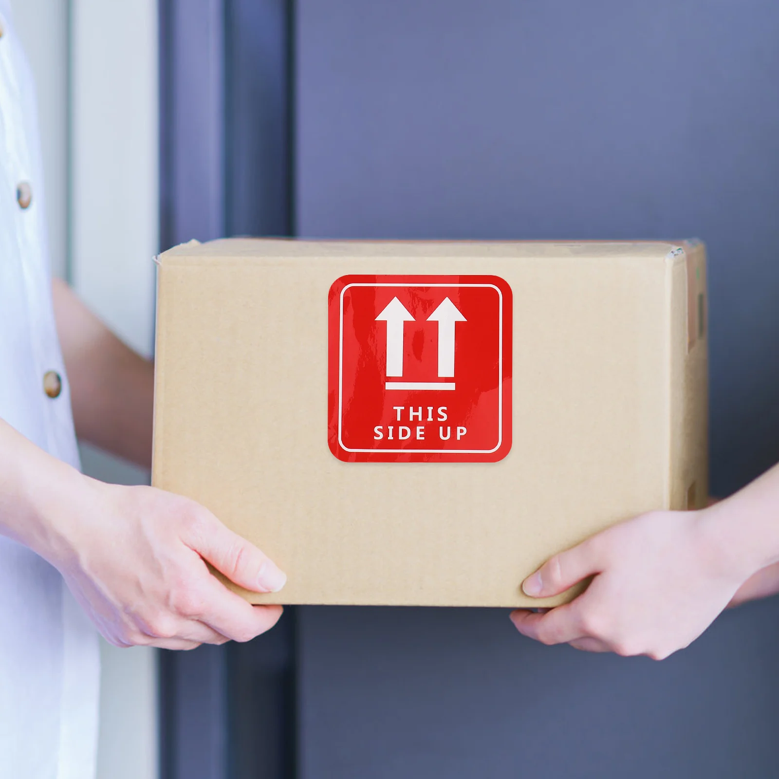 16Pcs Shipping Warning Stickers Labels Durable PVC Caution Packing Fragile Adhesive Stickers for Boxes and Packages