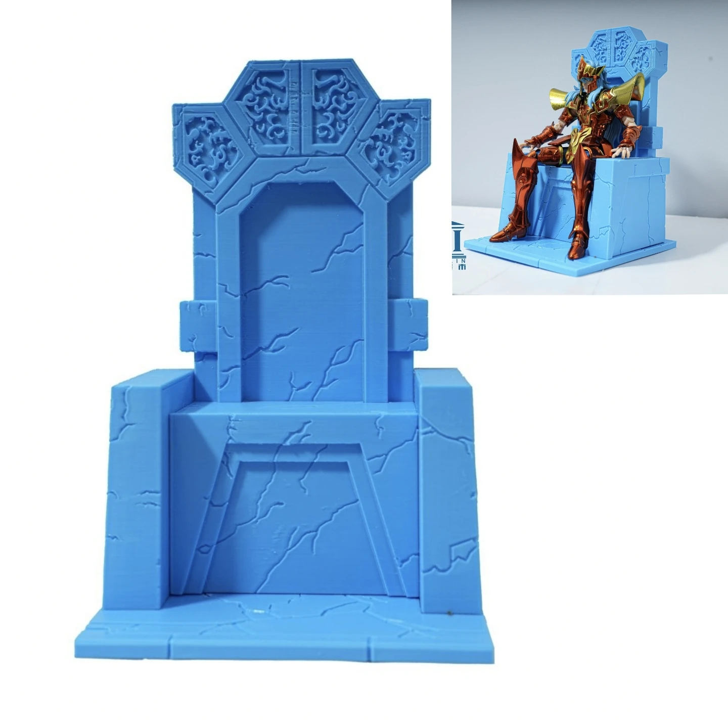 Saint Seiya Myth Cloth Papal/Hades/Poseidon/Hiluda Throne Hard plastic Action Figure Model Toys