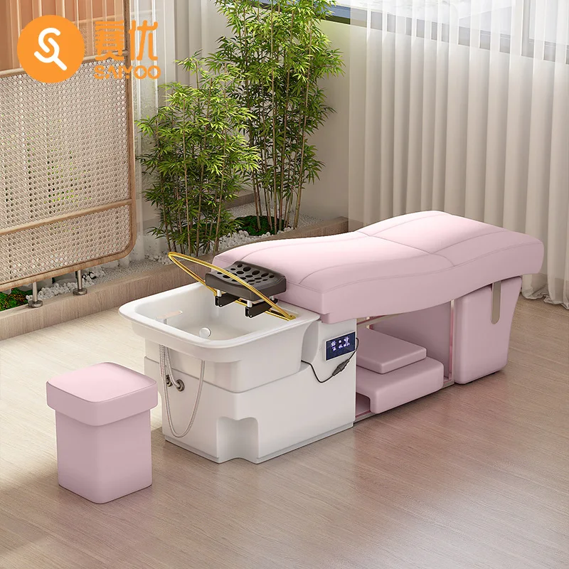 

Korea's Latest Men's Shampooing Beauty Bed With Various Colors And Massage Bed Is Recommended For Beauty Salons And Barber Shops