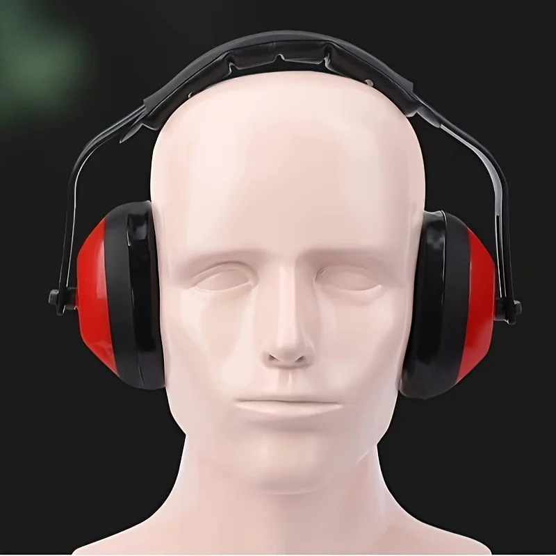 Plastic Soundproof Headphones Noise Reduction Ear Protector For Study Work Sleep Ear Protector With Foldable Adjustable Headband