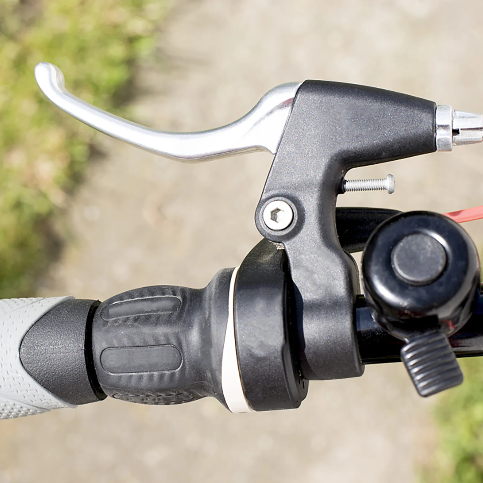 

One Pair Aluminum Alloy Bike Brake Lever Handles Durable Compatible with V-Brakes Cable Mechanical Disc Mountain Bike Brake