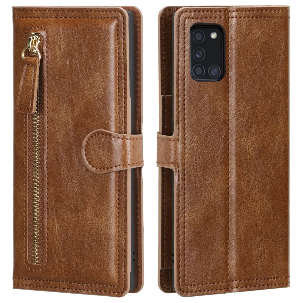 Leather wallet case with card holder for Samsung Galaxy A31 sm-a315f, 6.4 inch