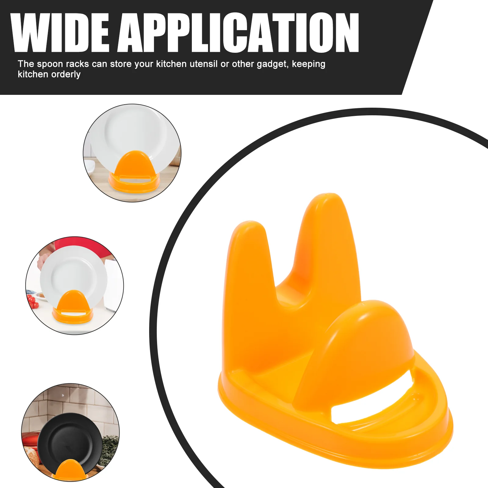 2 Pcs Lid Rack Pot Cover Soup Ladle Bracket Kitchen Cutlery Organizer Shelving Brackets