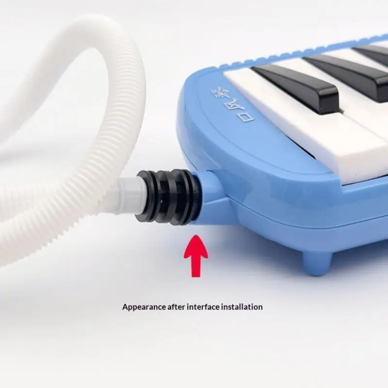 32/37 Keys Mouth Organ Pianica Two Mouthpiece ABS Melodica Flexible Tube Blowpipe No Peculiar Smell Mouth