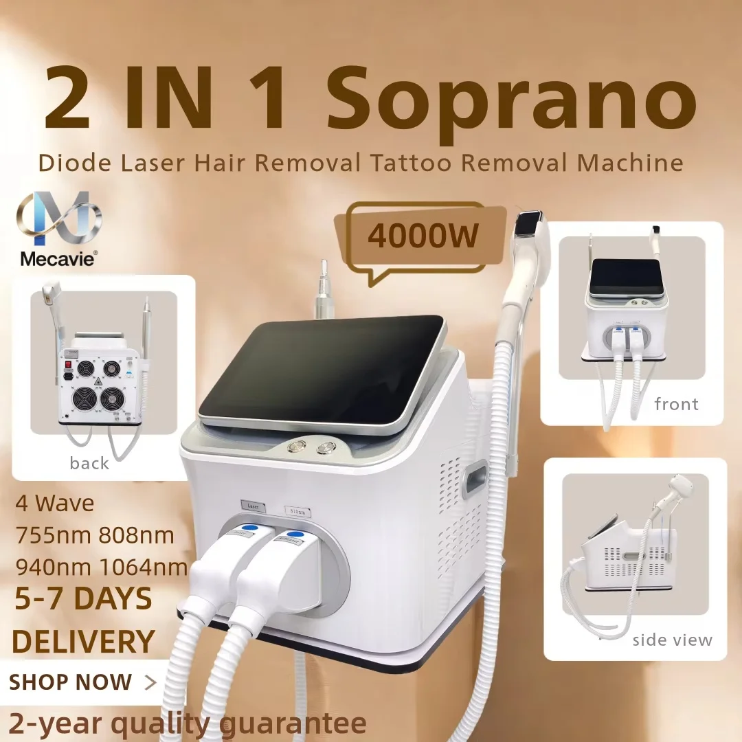 

НОВИНКА: Профессиональный диодный лазер FAC 2-в-1 для удаления волос и пикосекундный лазер Q-switch ND YAG 808 нм с 4 длинами волн для удаления татуировок для салонов красоты