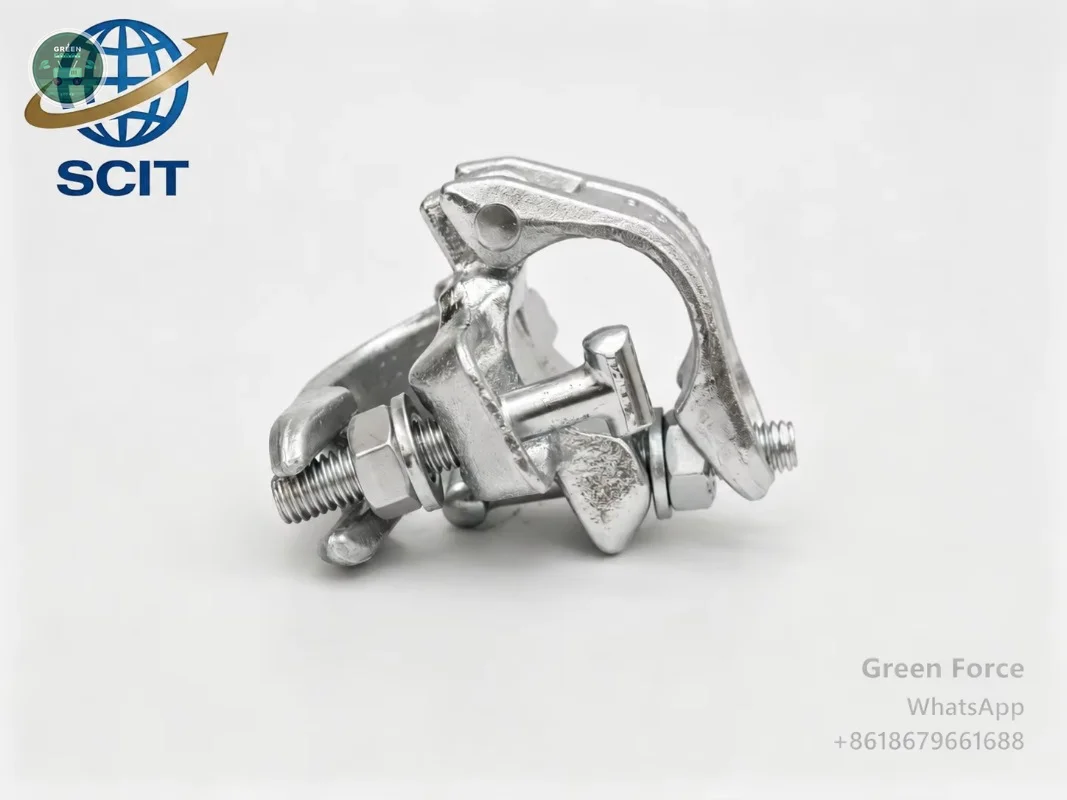High-Load Forged Steel Scaffold Swivel Coupler | Hex Press-Fit Internal Joint | UK Standard Cross Connector