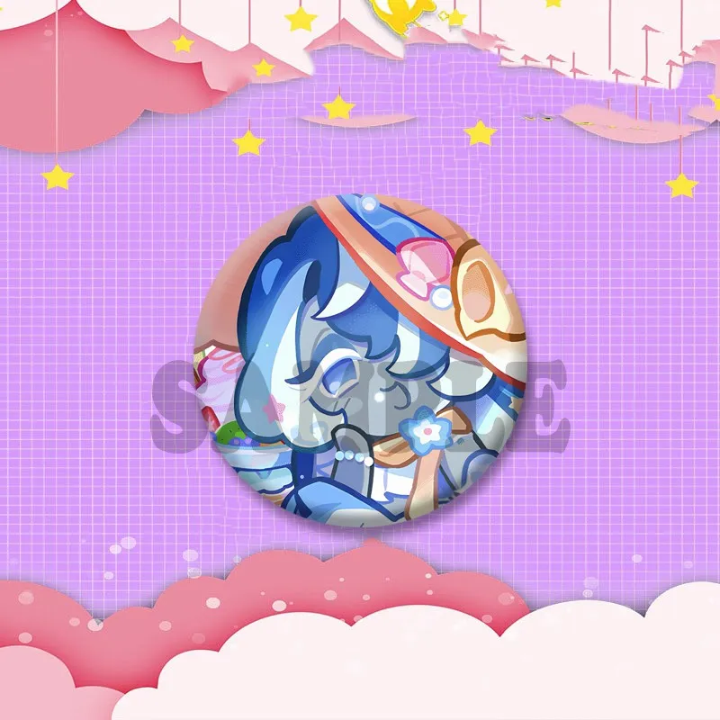 Funny Game C-Cookie Run K-Kingdom Soft Button Pins Shadow Milk Cosplay Badges Bag Shoes Collar Brooch Accessories Jewelry Gifts