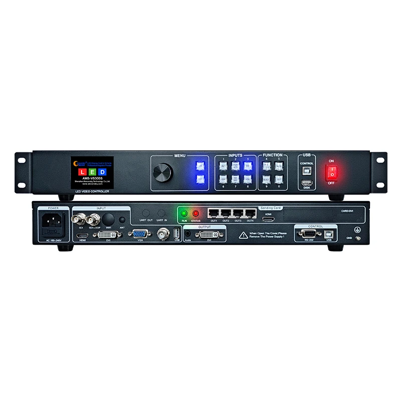 Amoonsky LED Video Wall Controller VS300 Support Huidu Sending Card T902 Similar As VP210 VP410 Controller for LED Display