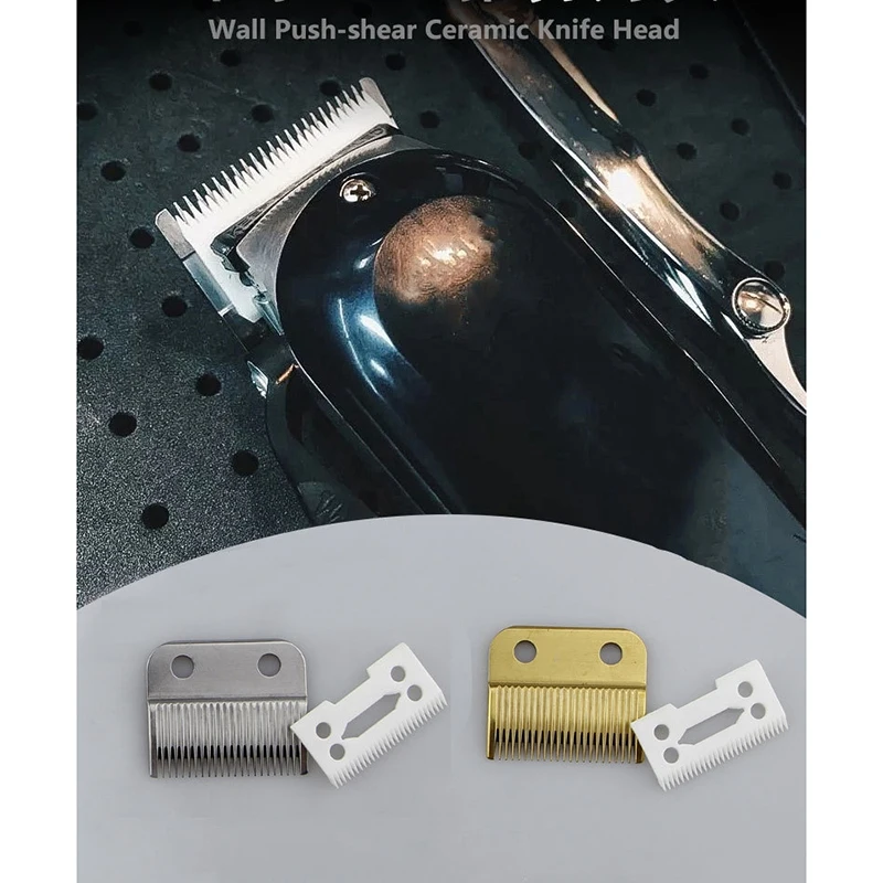 for Wahl Magic Clip Cord & Cordless Replacement Blade + Cutter Blade-Gold