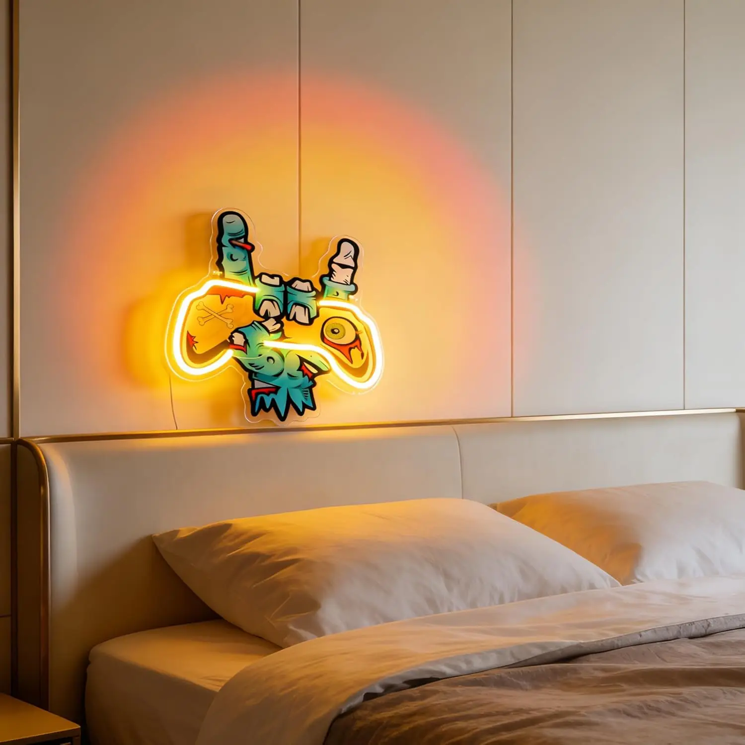 Game Controller Neon Sign Art Wall Lights USB Led Light for Party Club Bar Gaming Room Bedroom Decoration Birthday Gifts