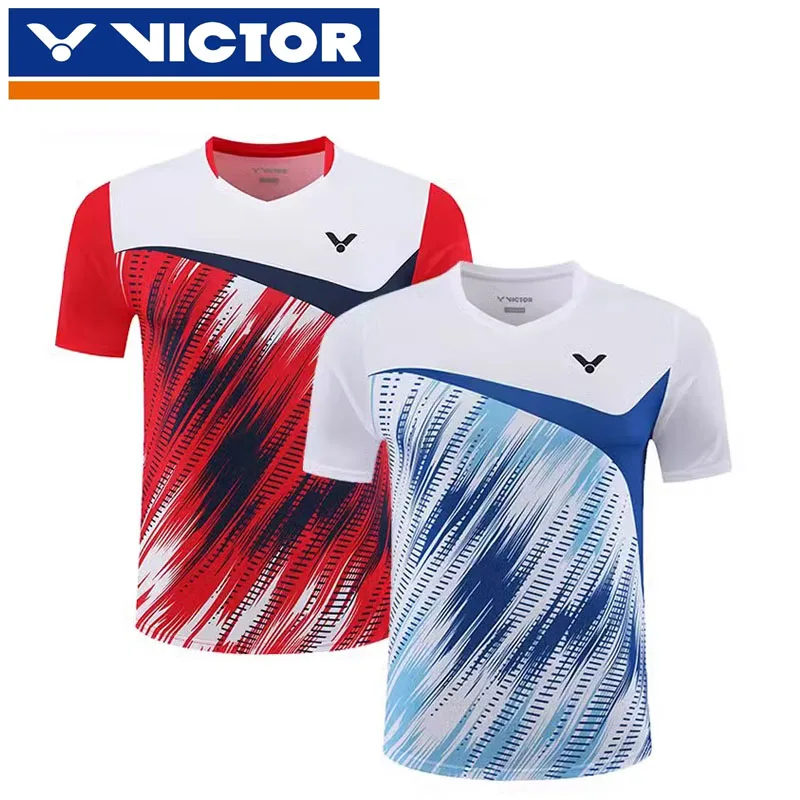 VICTOR Victory Badminton Clothing Men Competition Training Sportswear Breathable And Quick-drying Tennis And Table Tennis Shirt