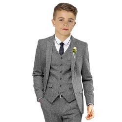 Tenue de mariage noire pour enfants et adolescents, robe de smoking pour cérémonie de piano, blazer de photographie fleurie pour enfants, costume de spectacle de fête