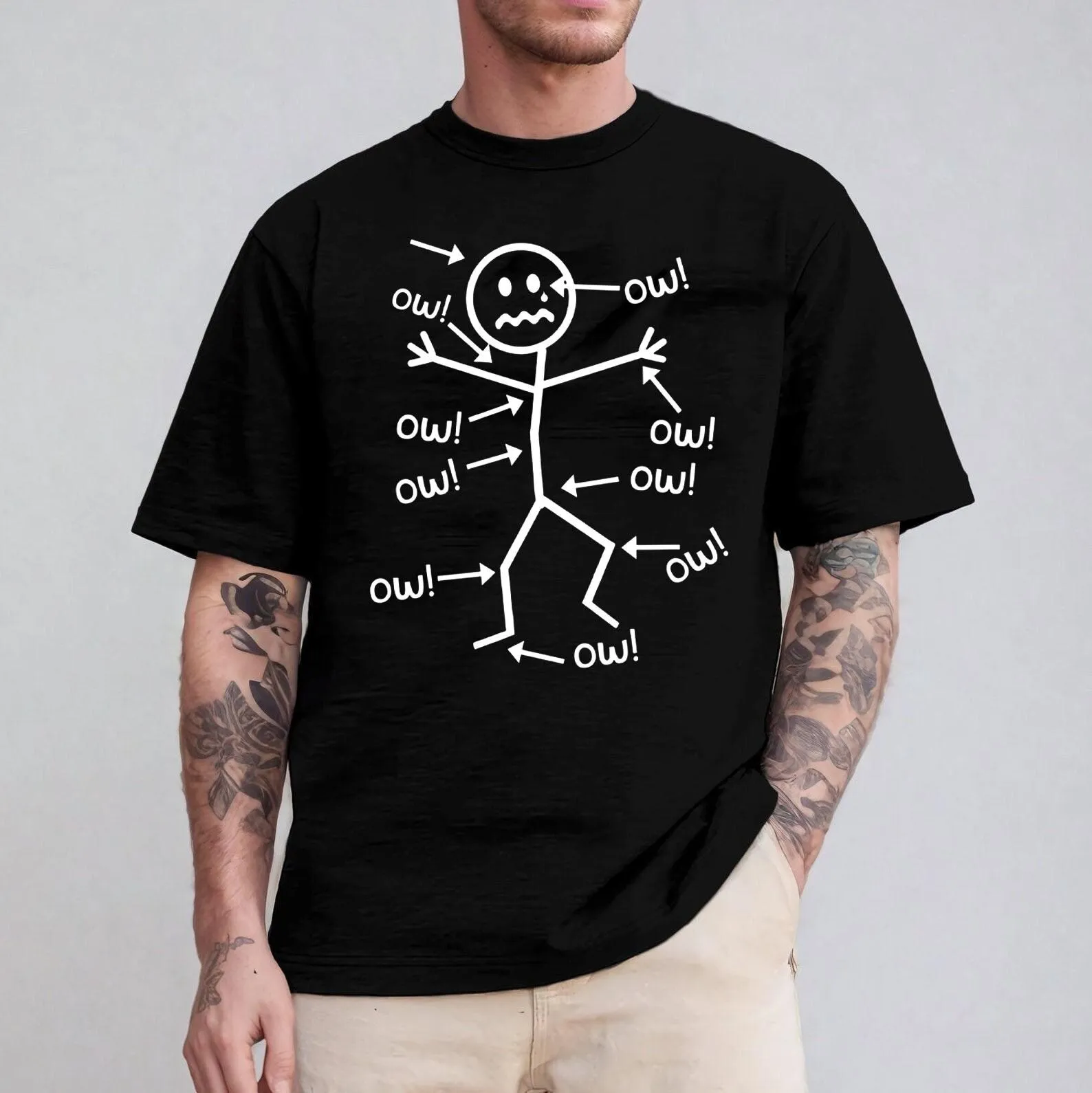 Humorous Chronic Pain Awareness T Shirt for Summer T-shirt