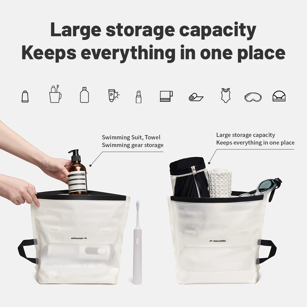 Naturehike Waterproof Toiletry Bag Travel Organizer Makeup Bag Beautician Cosmetic Bag Toiletry Bag Make Up Pouch Wash Bags
