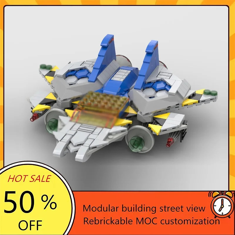 

358PCS Popular Space War Movie Model MOC Building Bricks Fighter Jet Modular Technology Gifts Holiday Assemble Children Toy Suit