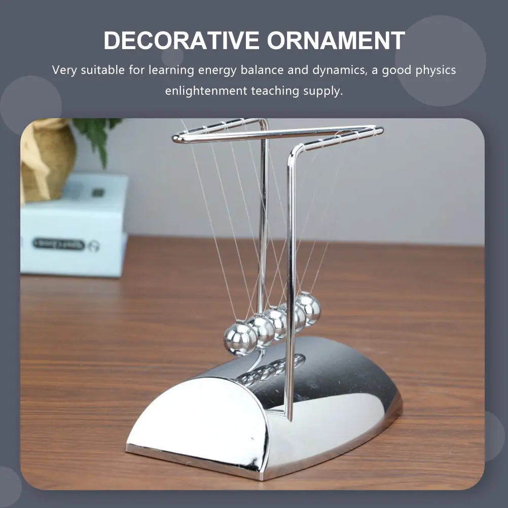 

Newton Balance Ball Desktop Z-Shape Stainless Steel ABS Material Scientific Physics Balance Ball Chic Ornament Home Office