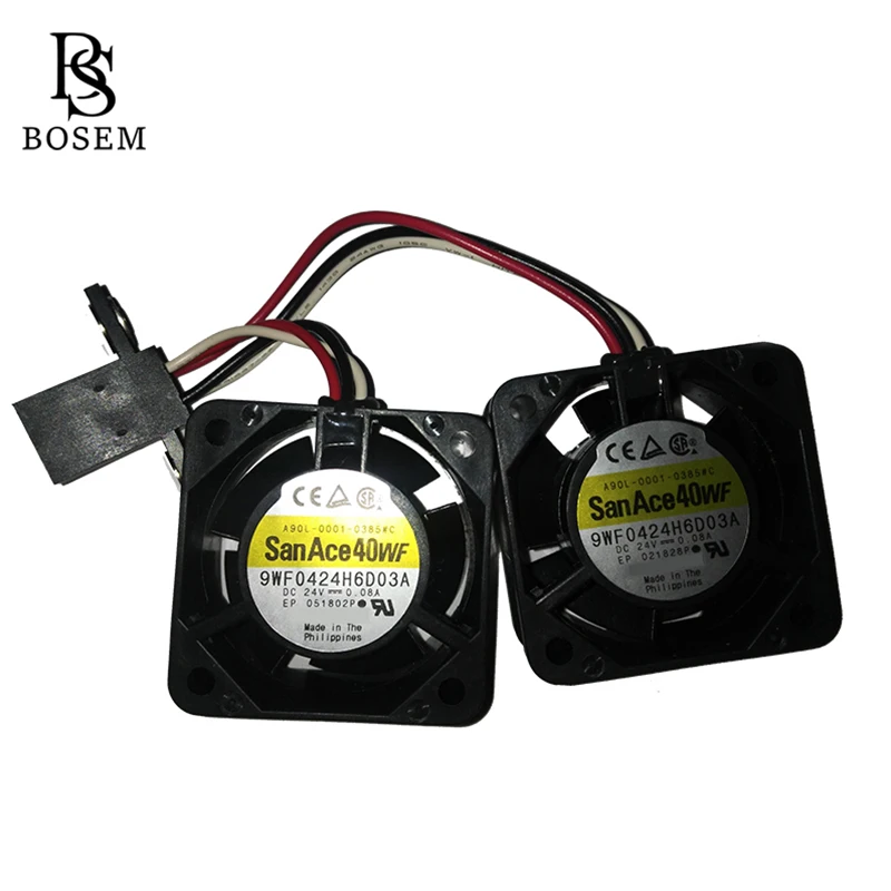 

A90L-0001-0385 # C 9WF0424H6D03A 40*40*20 мм Охлаждающий вентилятор Ventilateur с разъемом Fanuc
