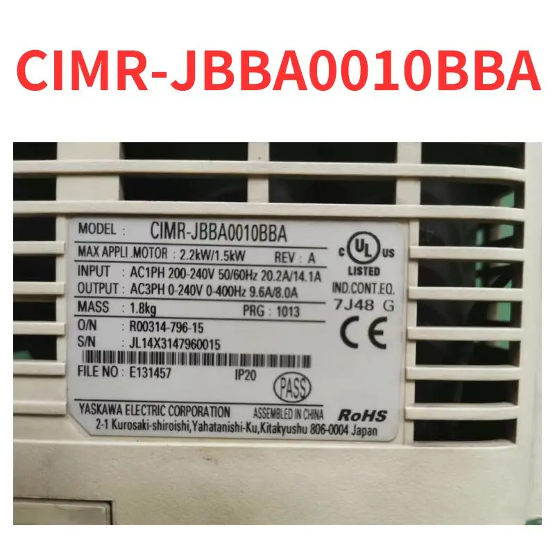 

90% new CIMR-JBBA0010BBA frequency converter tested OK