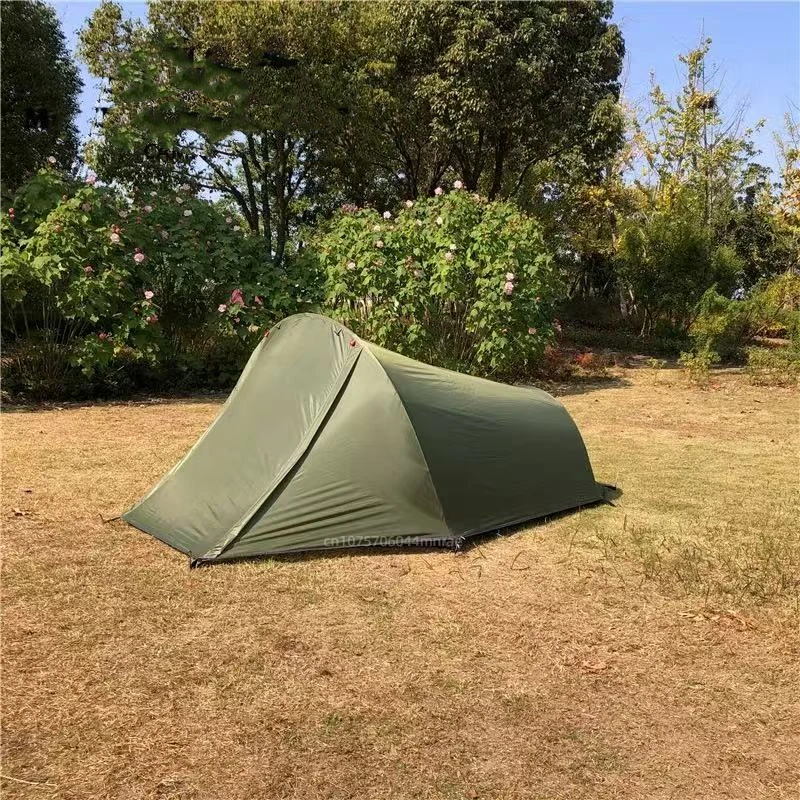 

Outdoor Camping Tent, Waterproof, Sun Resistant, Lightweight, Portable, Thick Double-layer Tunnel Tent for Hiking and Travel