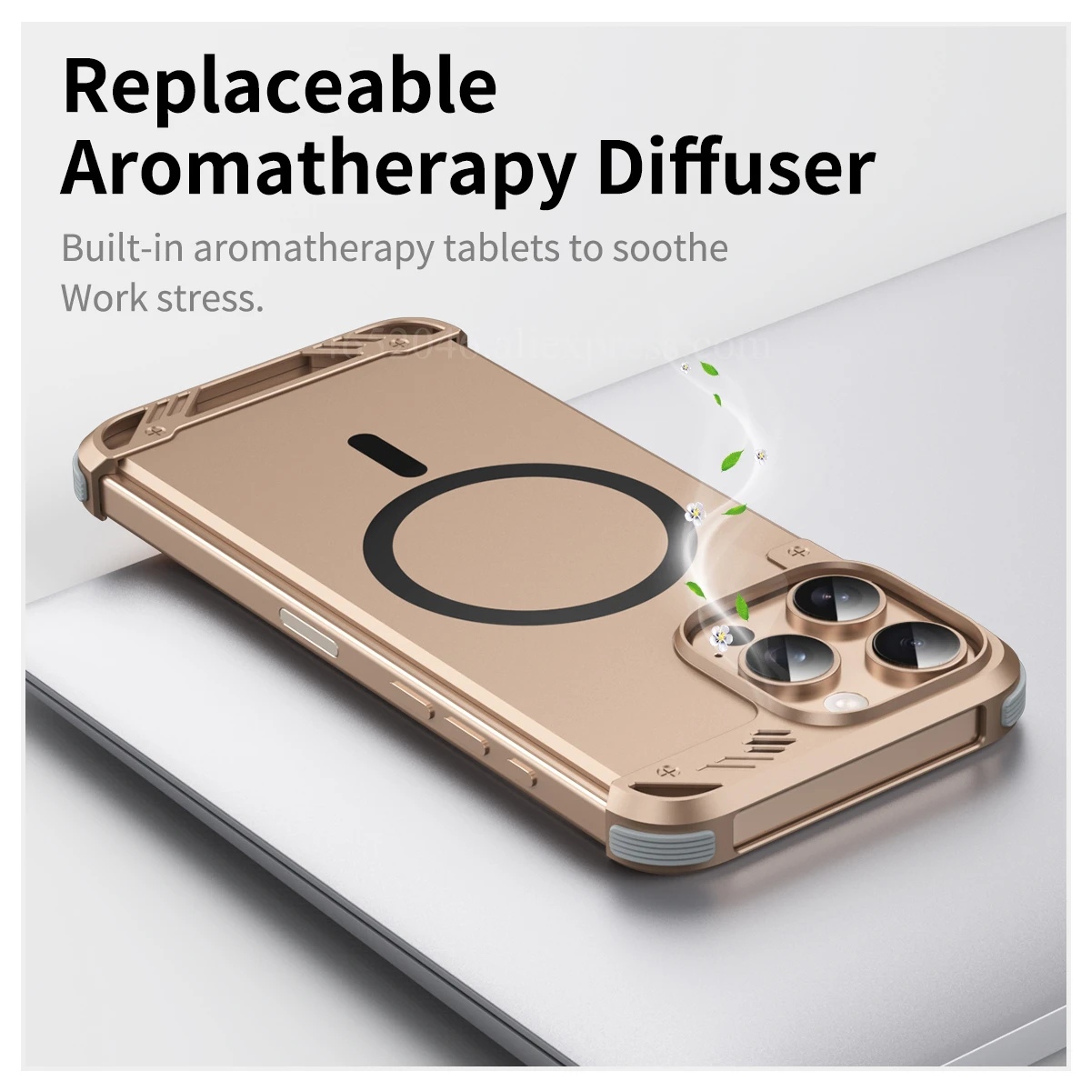 

Металлический чехол для телефона с ароматом для iPhone 13 14 15 16 Pro Max Plus, роскошный алюминиевый магнитный чехол на заднюю панель ПК для IPHONE 16 Pro max
