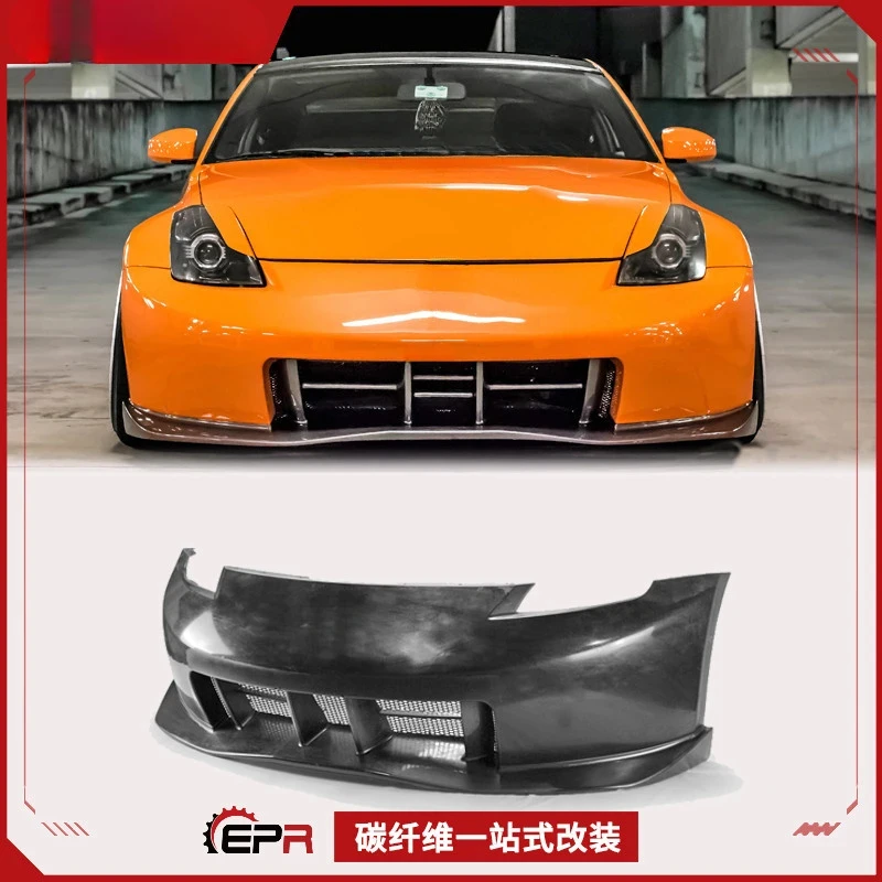 

For Nissan 350Z Z33 Demon-Style Resin Front Bumper - Aggressive Racing Look Upgrade