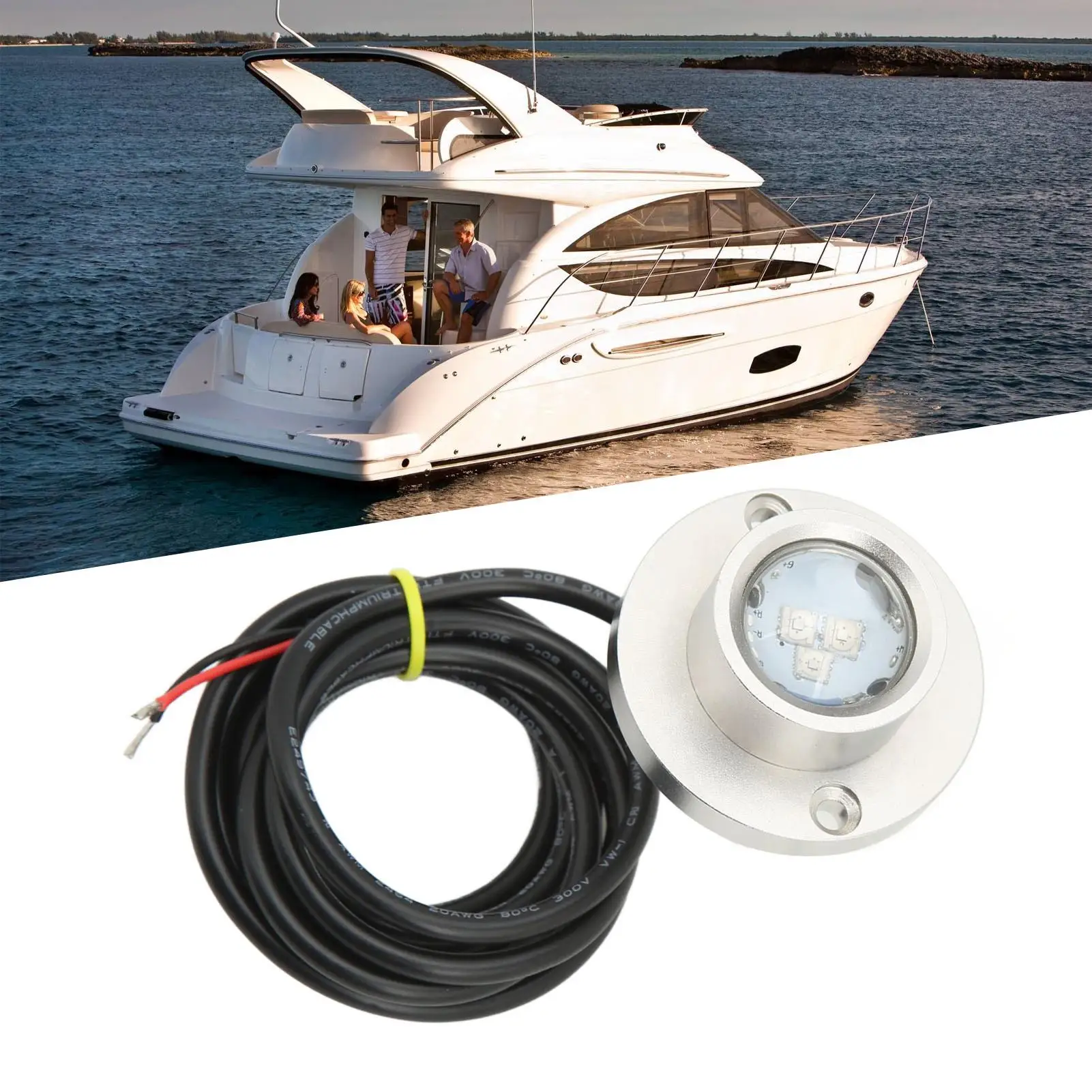 for marine Underwater LED Light DC 12V 24V Stainless Steel Universal Fit for boat Yacht Waterside Lighting