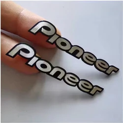 4pcs 20pcs 50pcs For Pioneer Speaker Audio Speaker 3D Aluminum Badge Emblem Stereo Sticker Accessories Size 55mmX10mm
