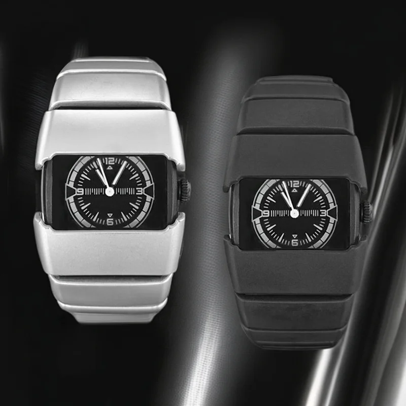 Orologio cool alla moda di nuova moda per uomini e donne Orologio da esercizio in stile maschile e femminile al quarzo con design alieno in stile creativo