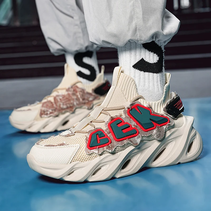 

Удобные слипоны, модные спортивные кроссовки Blade, дышащие кроссовки унисекс с сеткой для отдыха, дизайнерские кроссовки в уличном стиле