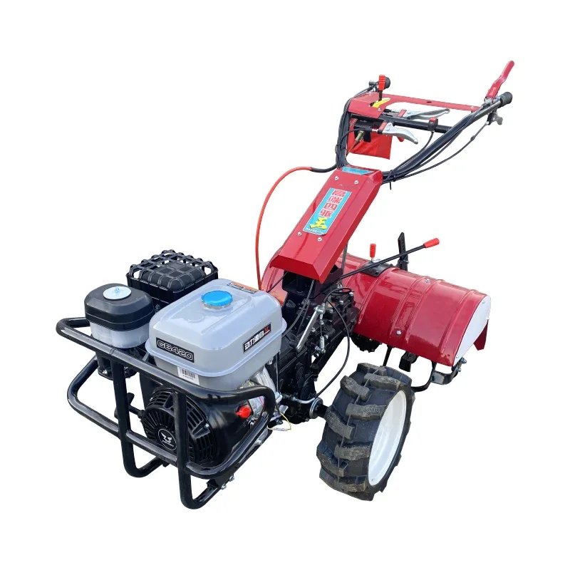 

Multifunctional four-wheel drive micro tiller, small household ditching machine, field cultivator