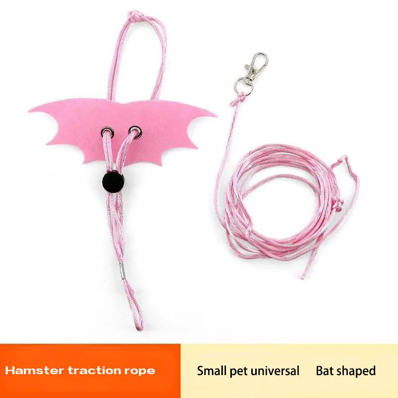 

1pcs Small Animal Hamster Traction Rope Metal Buckle Strap Flower Branch Outdoor Traction Strap Pet Outdoor Safety Equipment