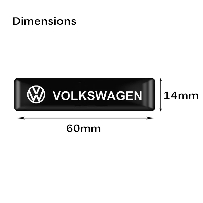 10/20/50pcs Car Accessories Epoxy Emblem Interior Stickers For VW Volkswagen Golf Polo Passat Touran accessories Car S